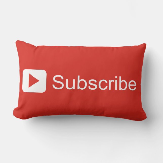 Youtube Subscribe Pillow Kussen (Voorkant)
