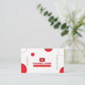  YouTuber visitekaartje template Vecto (Staand voorkant)