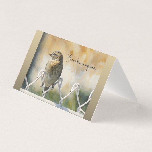 You've been on my mind... Thinking of You Card (Front)
