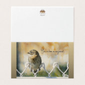 You've been on my mind... Thinking of You Card (Outside Unfolded)