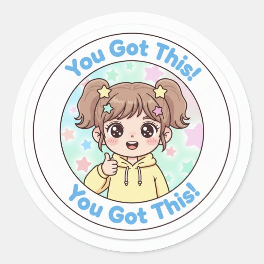 You've got this ronde sticker (Voorkant)