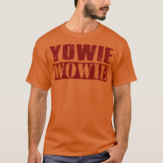 Yowie Wowie  Maroon Text T-shirt