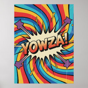 YOWZA! Wervelexplosie:  Pop Art Poster