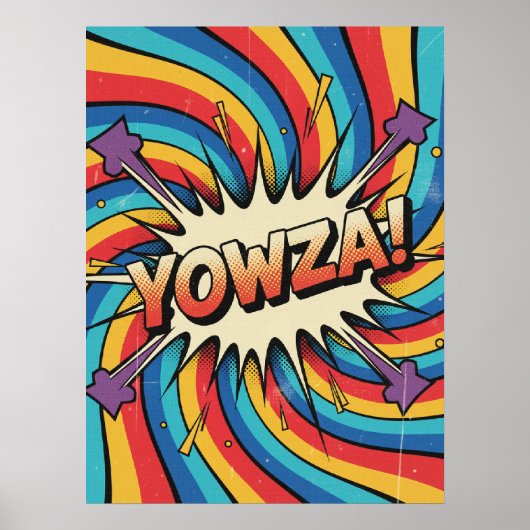 YOWZA! Wervelexplosie:  Pop Art Poster (Voorkant)