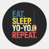Yoyo Player Yo-yo Enthusiast Ronde Sticker (Voorkant)