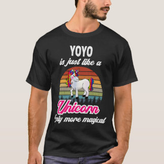 Yoyo Retro Unicorn  Sunset T-shirt