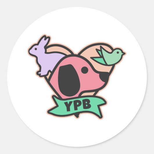 YPB Logo Sticker - Rond (Voorkant)