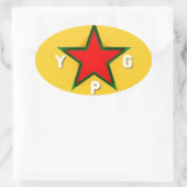 YPG LOGO 4 OVALE STICKER (Tas)