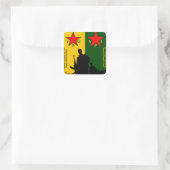ypg-ypj 2 vierkante sticker (Tas)