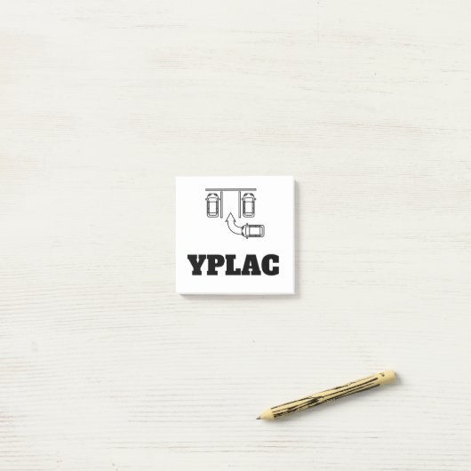 YPLAC Post it Notes - Ideaal voor auto-Windows (Op bureau)