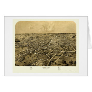 Ypsilanti, MI Panorama Map - 1868