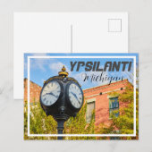 Ypsilanti Michigan Depot Town Briefkaart (Voorkant / Achterkant)