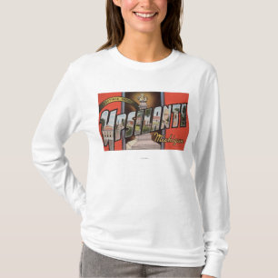 Ypsilanti, Michigan - Grote Letter-scènes T-shirt