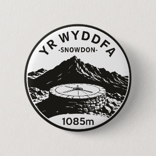 Yr Wyddfa Snowdon 1085m Top Prestatie Ronde Button 5,7 Cm