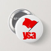 YSA Red Flag Ronde Button 5,7 Cm (Voorkant /achterkant)