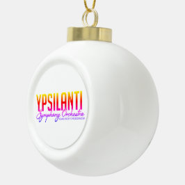 YSO Bolkleur Logo Keramische Bal Ornament
