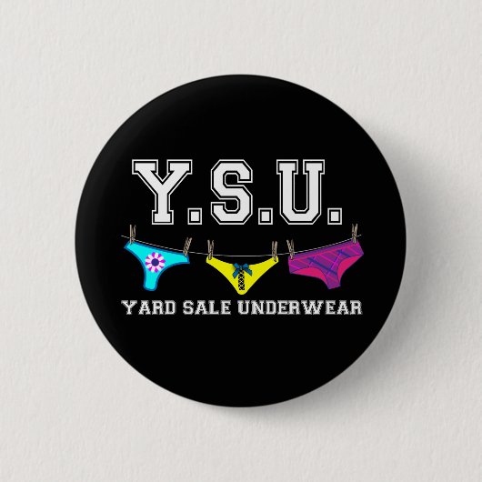 YSU "Clothesline"-pop Ronde Button 5,7 Cm (Voorkant)