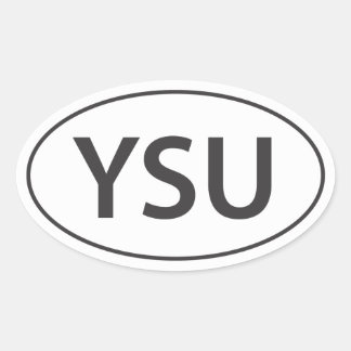 YSU Euro-Decal Ovale Sticker