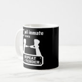 "YT JAIL INMATE" grappige gevangenbewaarneming Koffiemok (Voorkant links)
