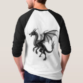 ythical Guardian: Dragon Silhouette T-shirt (Achterkant)