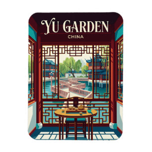 Yu Garden Huxinting Theehuis Interieur China Magneet