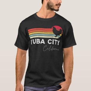 Yuba City California Retro Chicken Lover Souvenir T-shirt