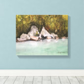 YUBA RIVER 1 CANVAS AFDRUK (Insitu (Houten vloer))