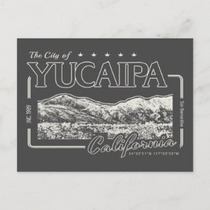 YUCAIPA - SAN BERNARDINO CALIFORNIË BRIEFKAART