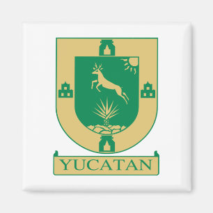 Yucatán Coat of Arms - Mexico Magnet Magneet