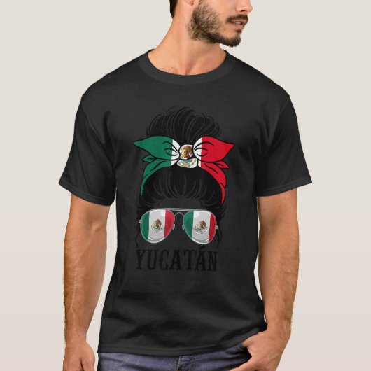 Yucatan Mexico Pride Mexican Flag State T-shirt (Voorkant)