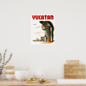  Yucatan Mexico Travel Poster (Keuken)