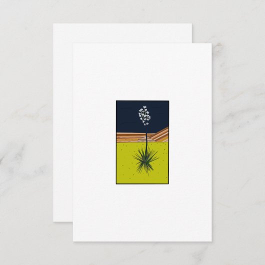 YUCCA BEDANKKAART (Voorkant / Achterkant)