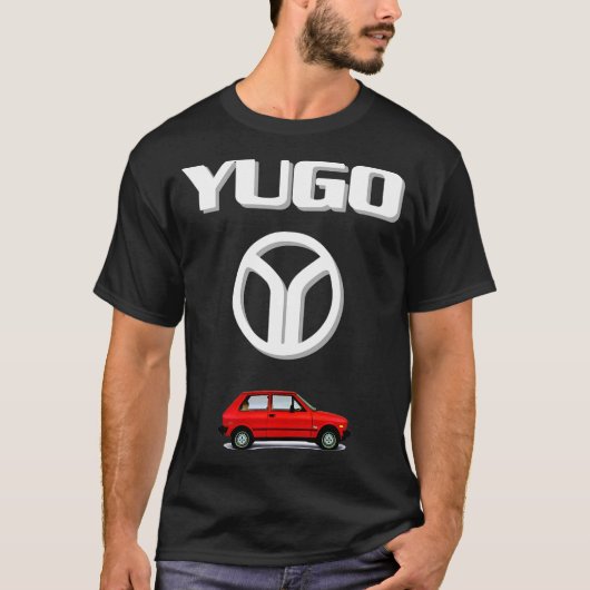 Yugo Logo Car T-Shirt (Voorkant)