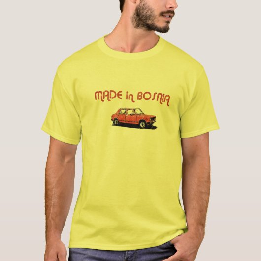Yugo Made in Bosnië T-shirt (Voorkant)