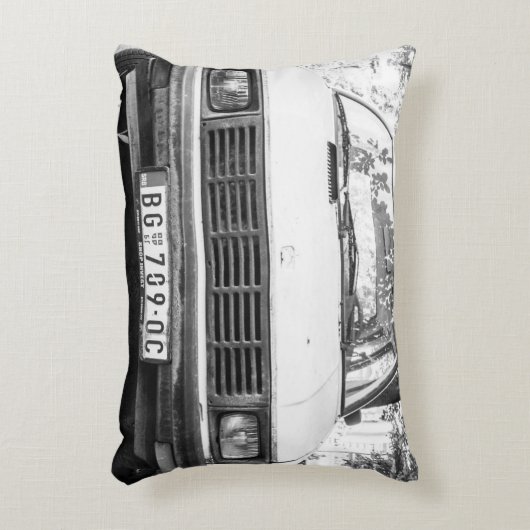 Yugo, oude joegoslavische auto accent kussen (Voorkant(Verticaal))