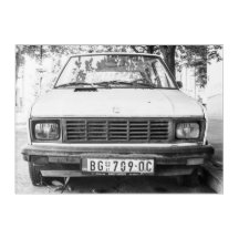 Yugo, oude joegoslavische autobagage