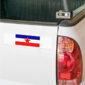 YUGOSLAVIA FLAG BUMPERSTICKER (Op Truck)