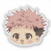 Yuji inspired chibi sticker (Voorkant)