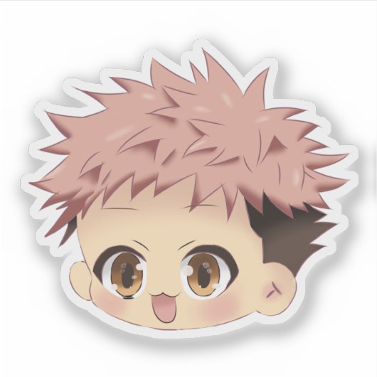 Yuji inspired chibi sticker (Voorkant)