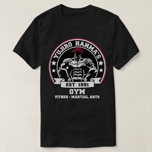 Yujiro hanma gym t-shirt (Design voorkant)