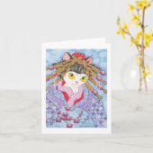 Yuki au carte pour notes d'Ume (Fleur jaune)