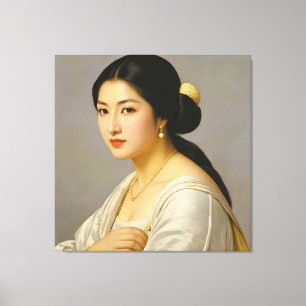 "Yuki Mori" Fine Art Vrouw Portret Canvas Afdruk