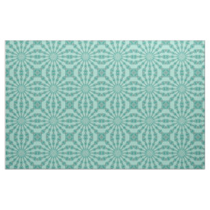 Yukka Green and hint roze Kaleidoscoop Stof