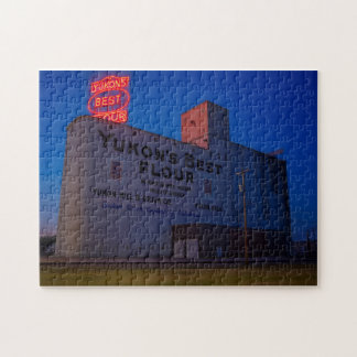 Yukon' Best Flour Mill Neon Lichtreclame in de sch Legpuzzel