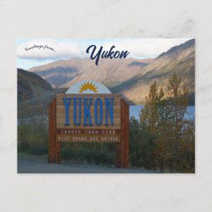 Yukon Canada Groter Dan Het Leven Briefkaart