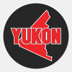 Yukon-gebied Ronde Sticker