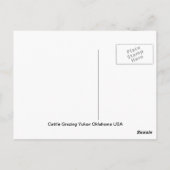 Yukon Oklahoma USA Briefkaart (Achterkant)