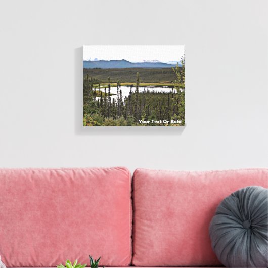Yukon Pond Canvas Afdruk (Insitu (Woonkamer))