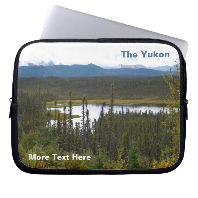 Yukon Pond Laptop Sleeve (Voorkant)