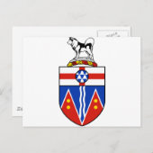 Yukon Wapenmunt Briefkaart (Voorkant / Achterkant)